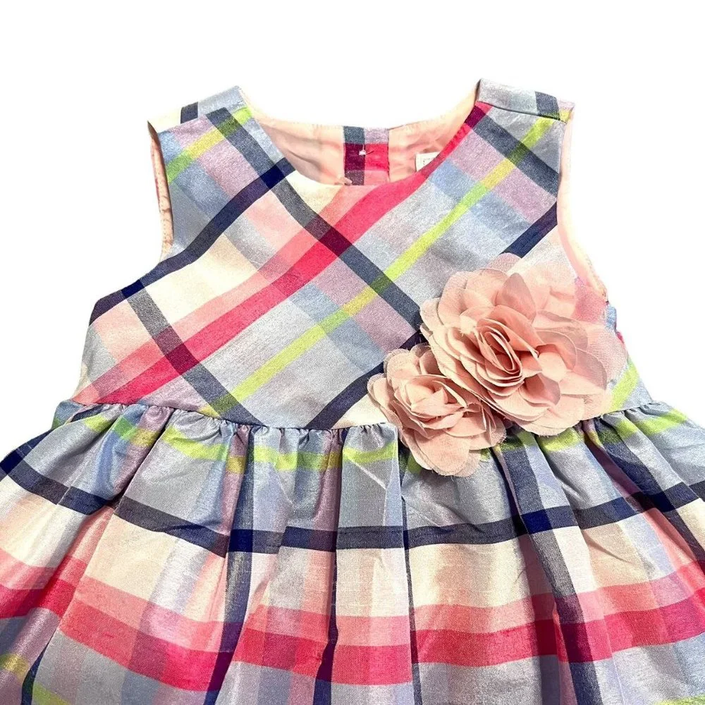 NEW Gymboree 12-18m Plaid Special Occasion Party Dress